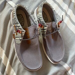 Boho Hey Dude slip ons